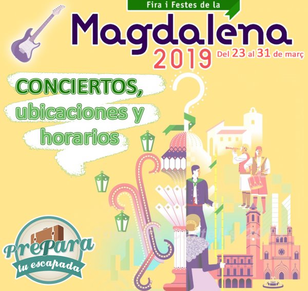 Conciertos Magdalena 2019 - Confirmaciones de los conciertos