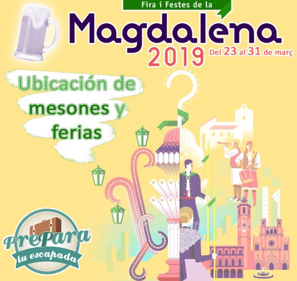 Cambios en la localización de mesones de las fiestas de la Magdalena 2019