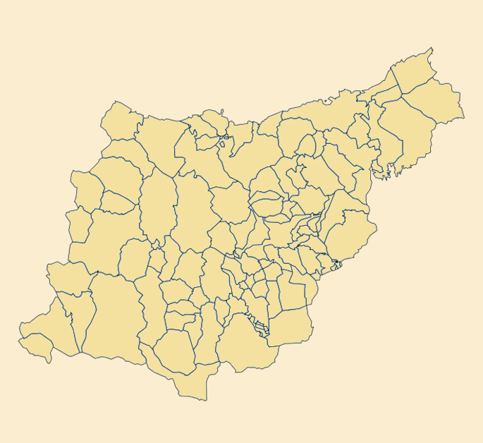 mapa de Gipuzkoa