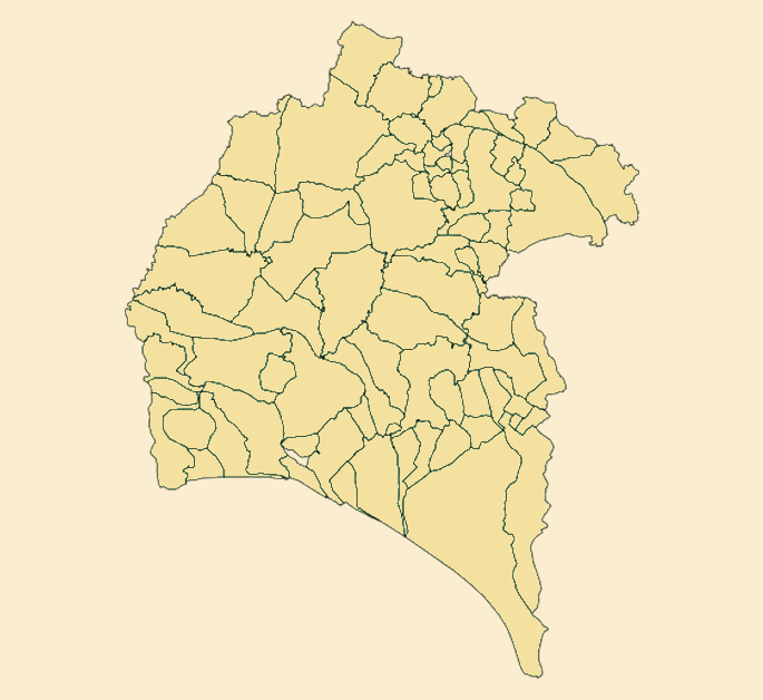 mapa de Huelva