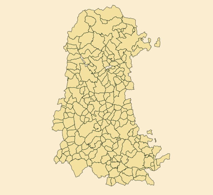mapa de Palencia