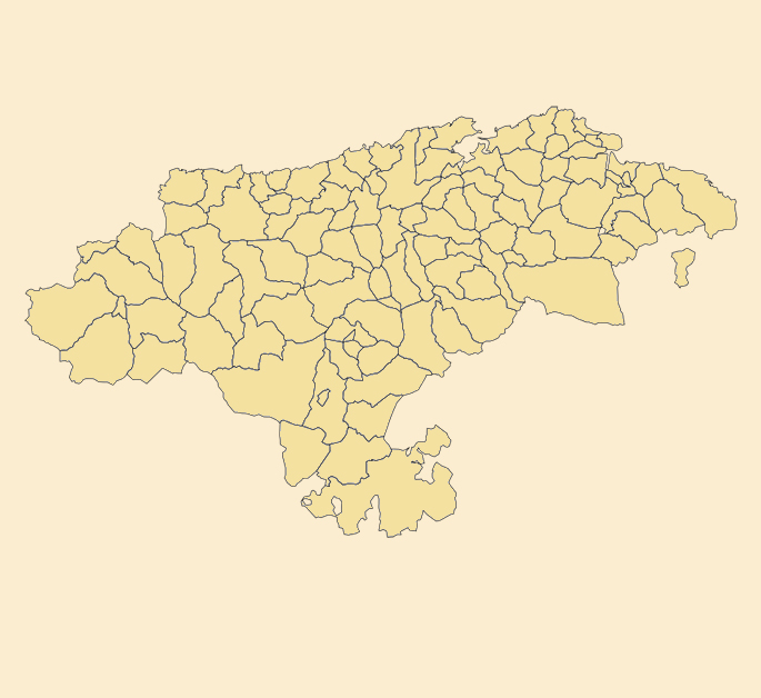 mapa de Cantabria