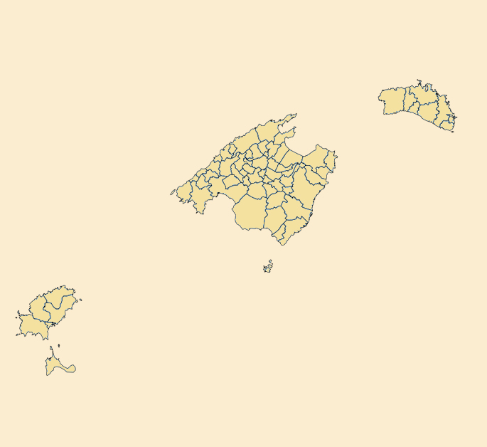mapa de Islas Baleares